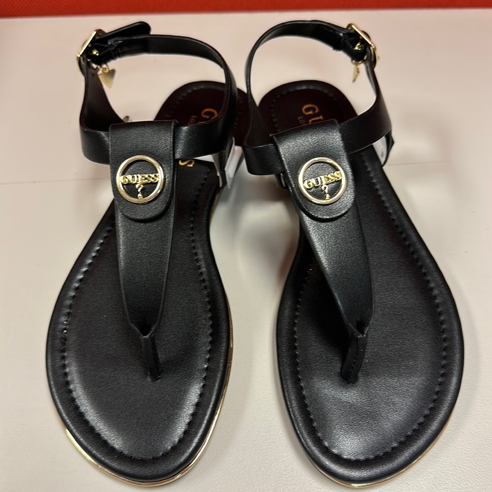 Guess black slides US 8